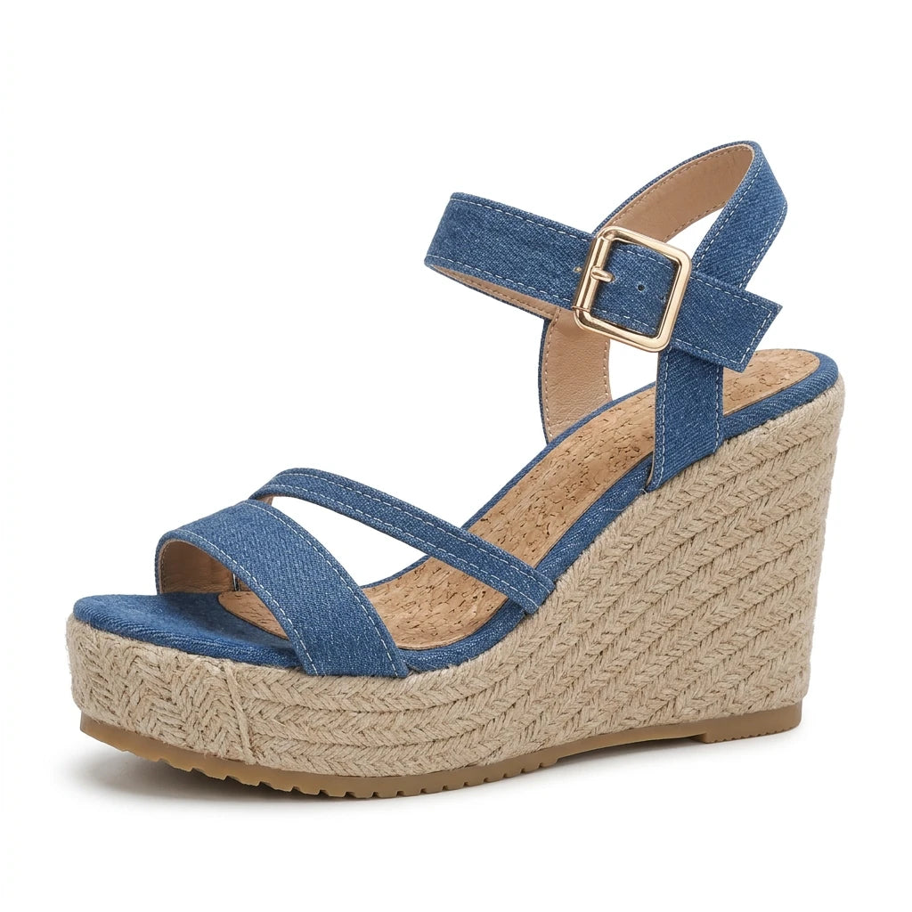 sandales compensées mariage - Variation 1