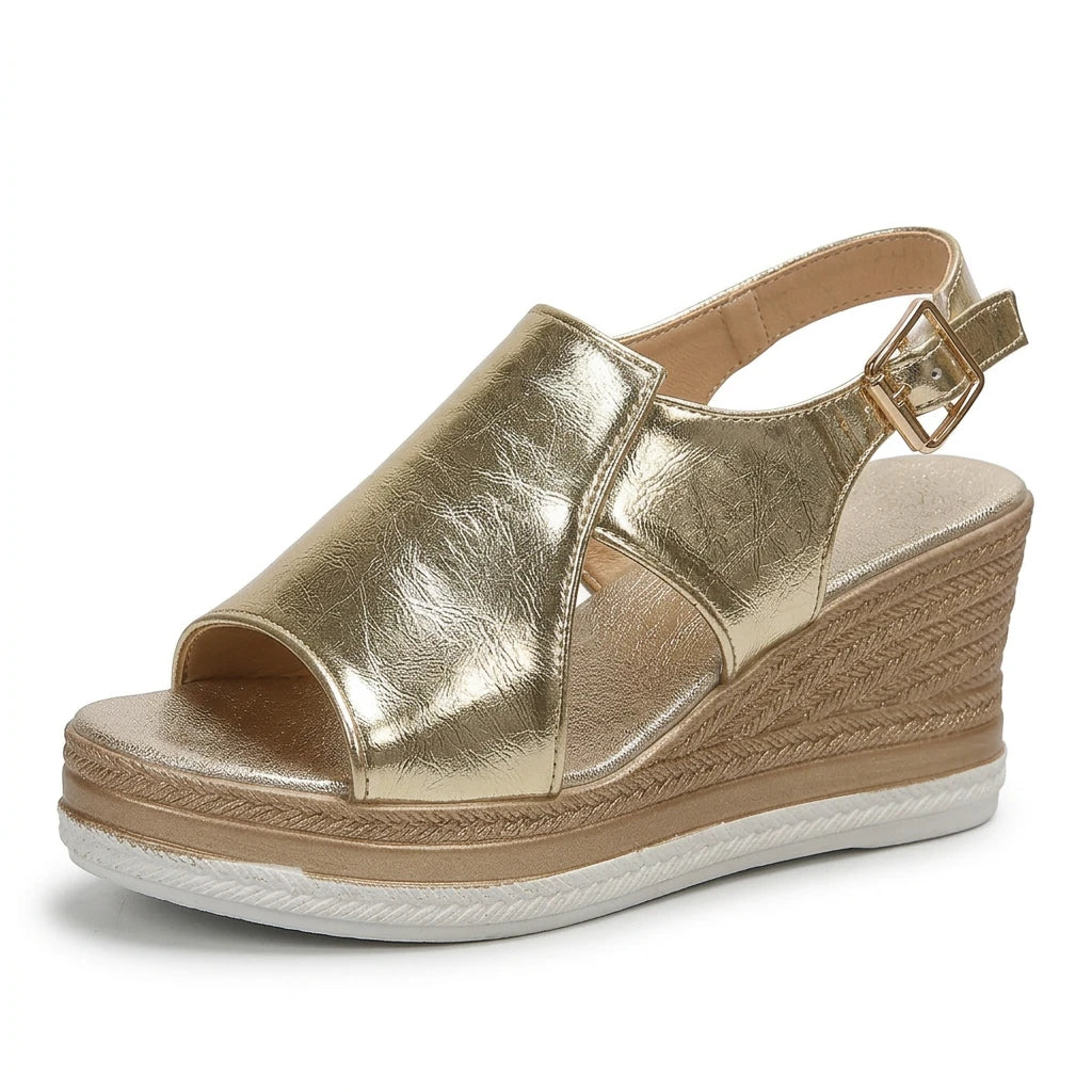 sandale compensée bout ouvert - Variation 1