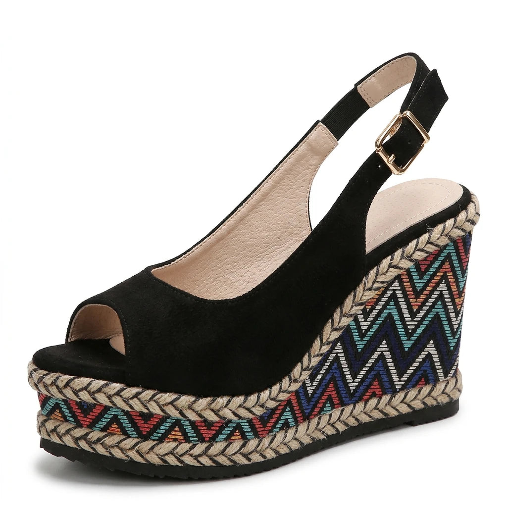 sandale compensée espadrille - Variation 1