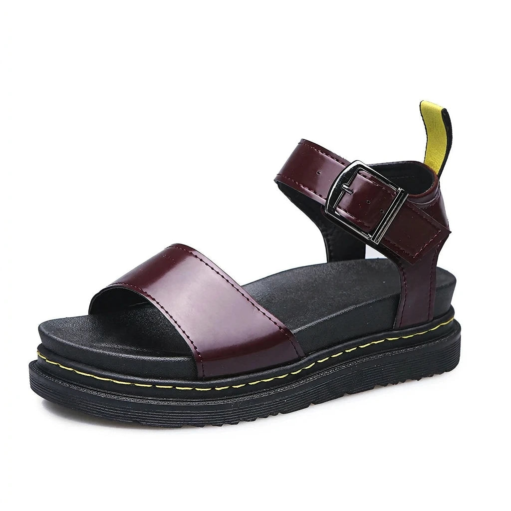 sandale compensée plate - Variation 1