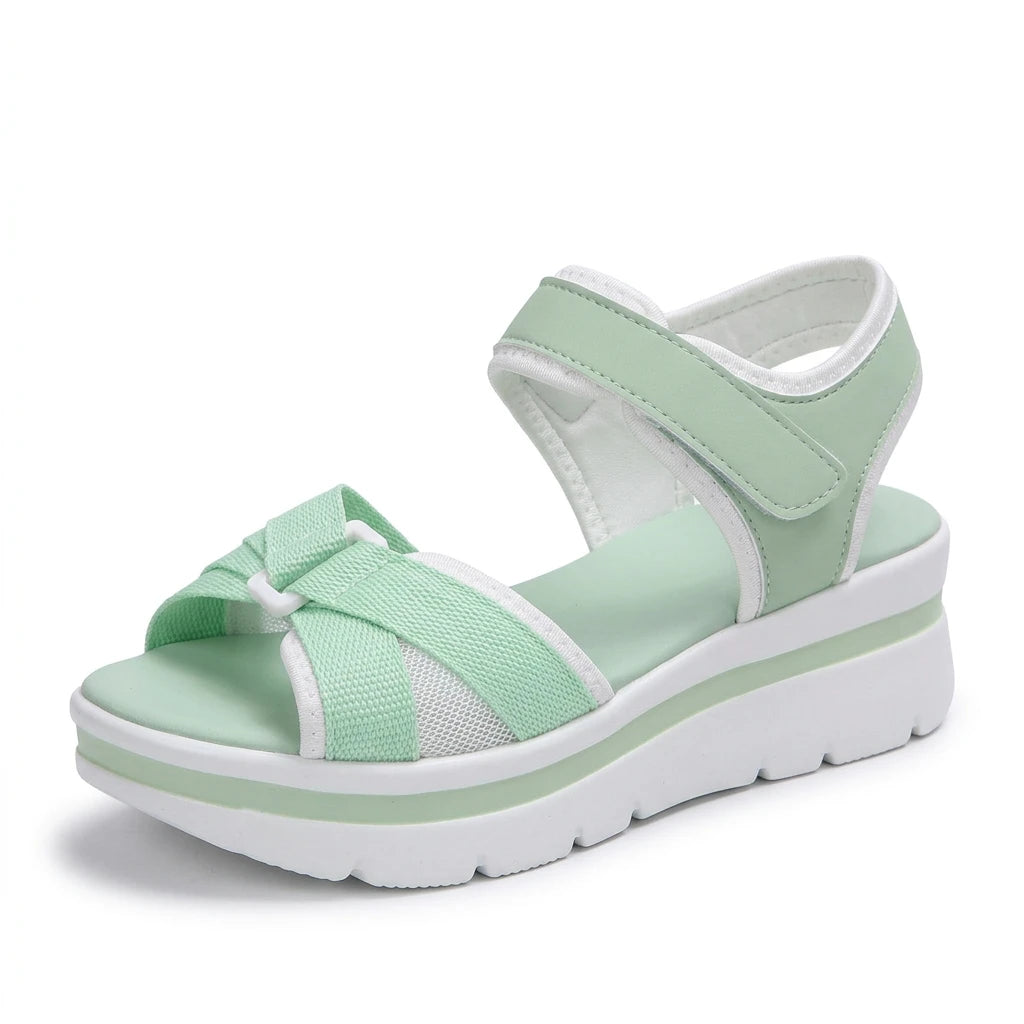 sandales compensées brides croisées - Variation 1