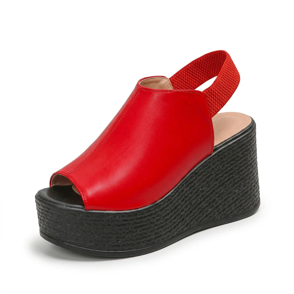 sandale compensée suedine - Variation 1