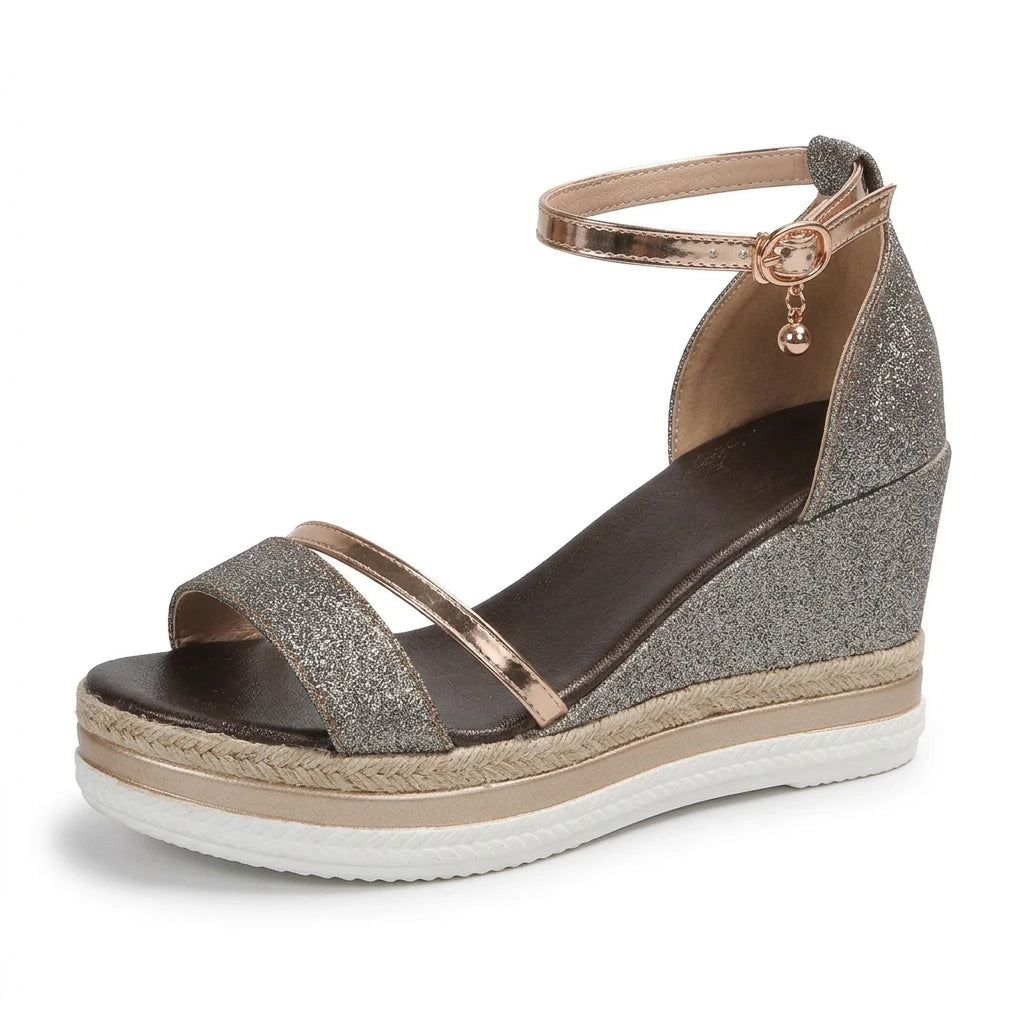 sandales compensées en jute - Variation 1