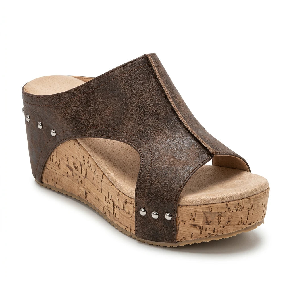 sandale compensée nude - Variation 2