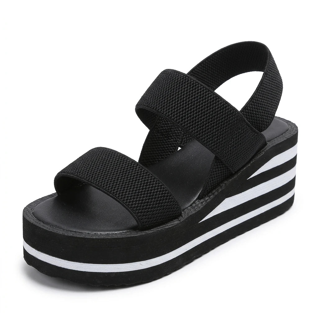 sandale compensée elastique - Variation 2