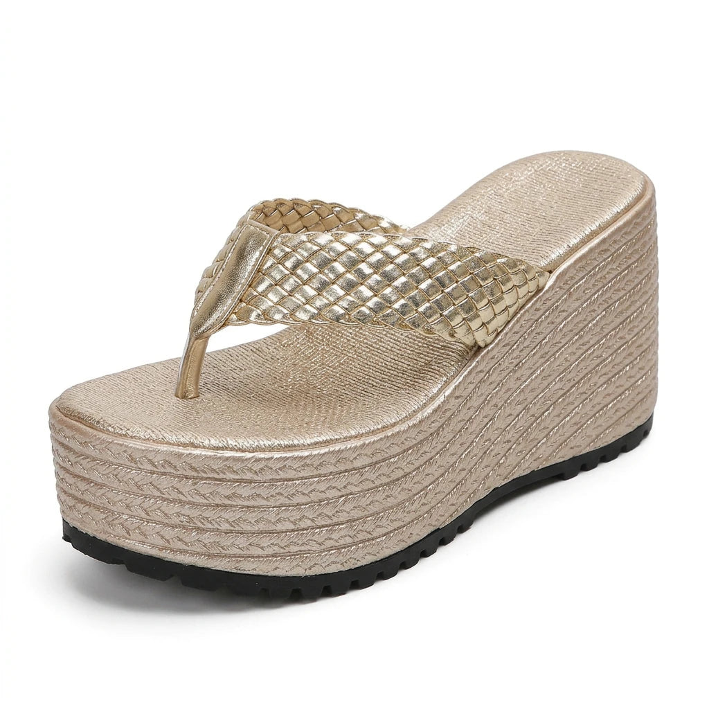 sandales tongs compensées femme - Variation 2