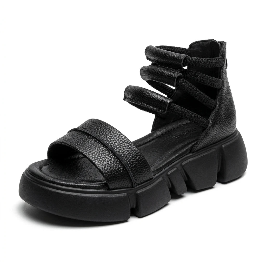 sandales spartiates compensées - Variation 2