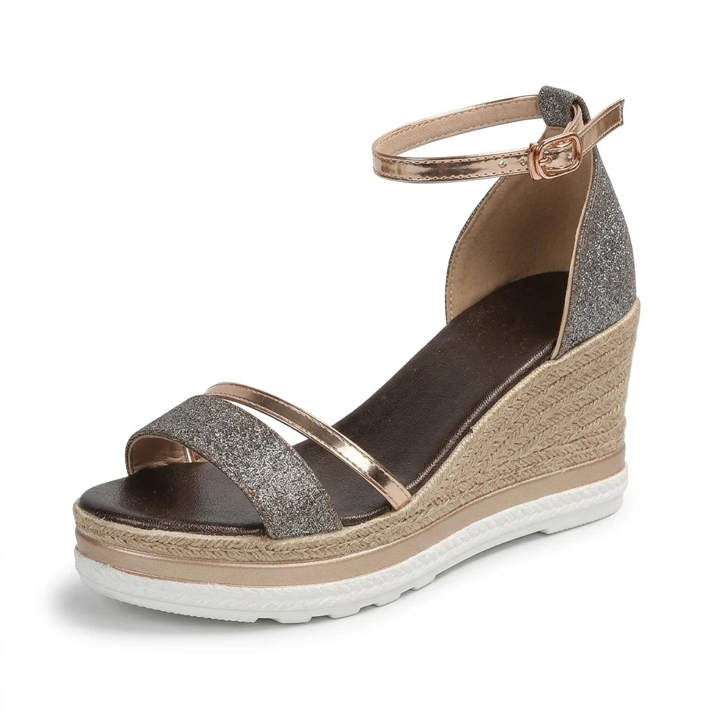 sandales compensées en jute - Variation 2