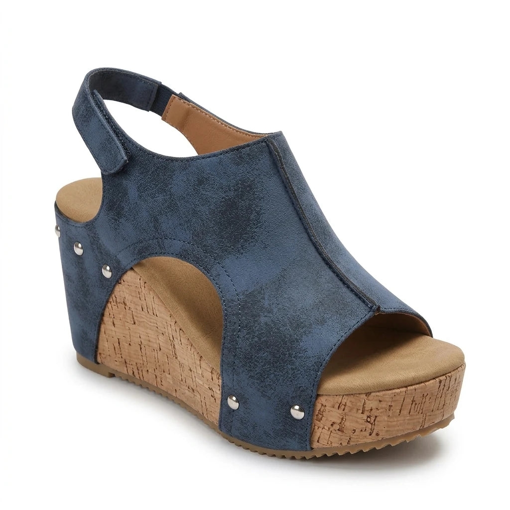 sandale compensée marine - Variation 2