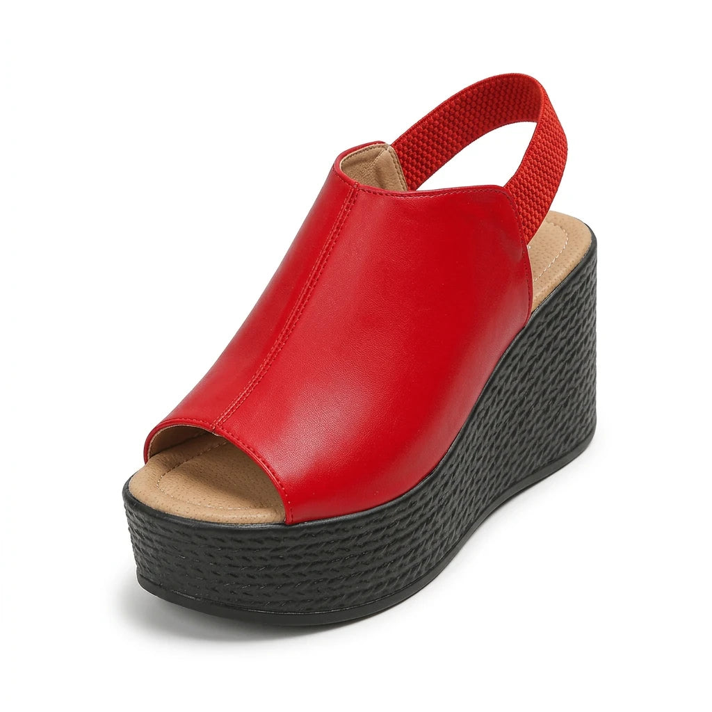 sandale compensée suedine - Variation 2