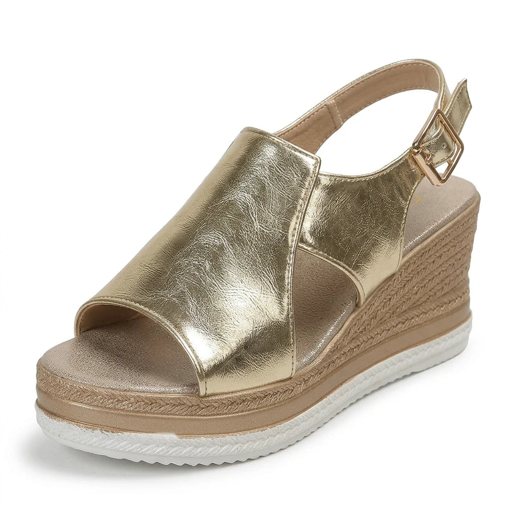 sandale compensée bout ouvert - Variation 2