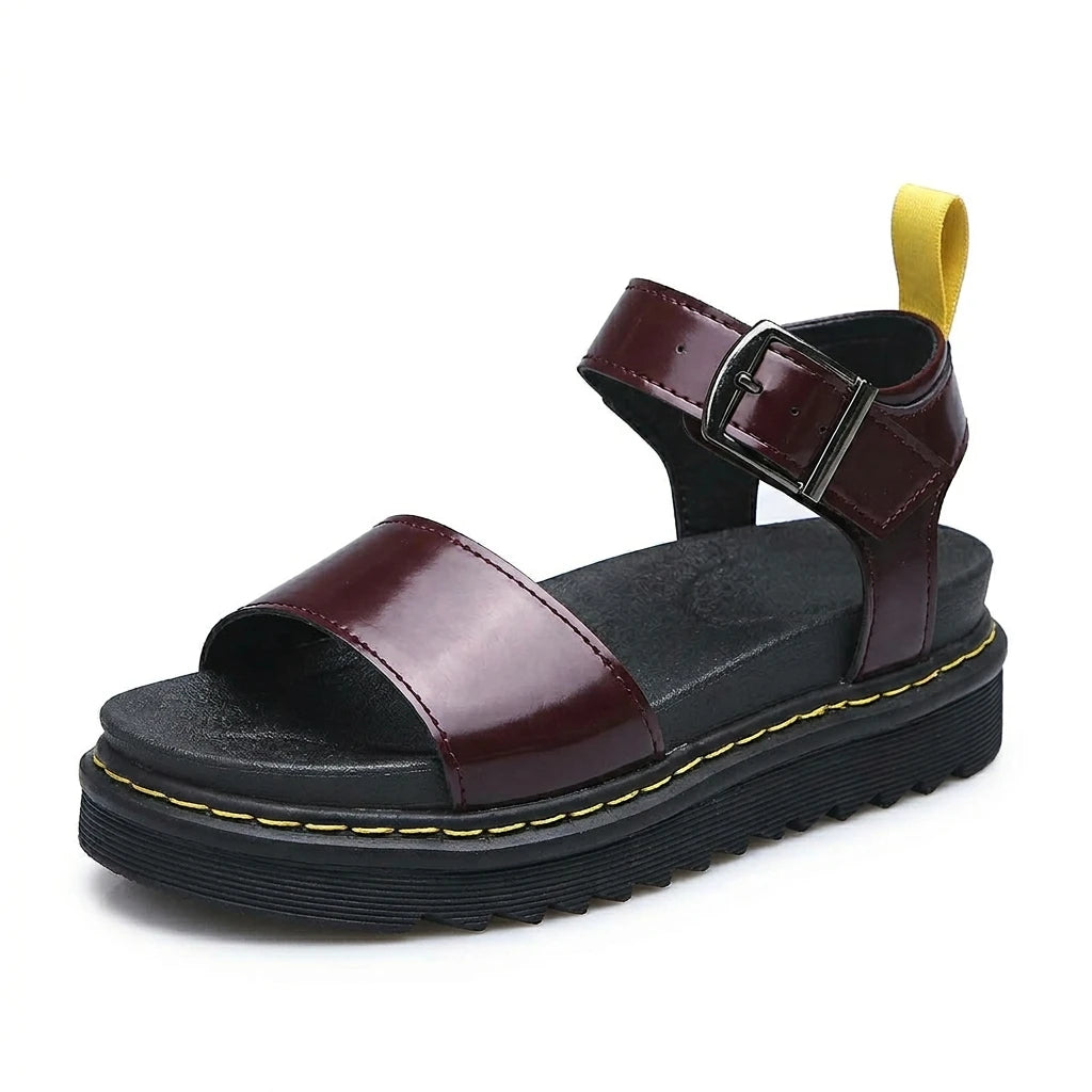 sandale compensée plate - Variation 2