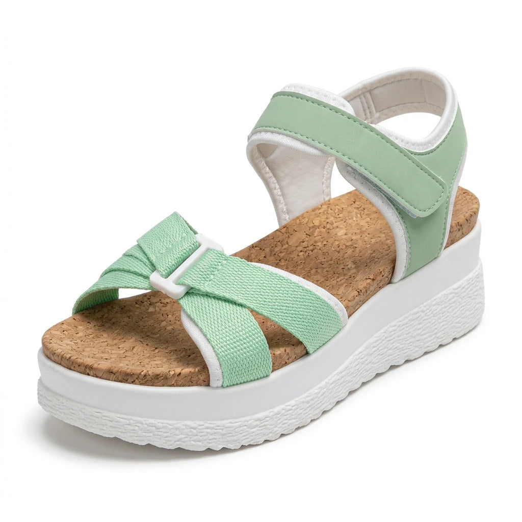 sandales compensées brides croisées - Variation 2