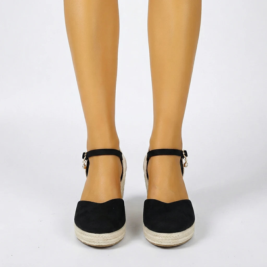 sandales compensées tissus - Variation 3