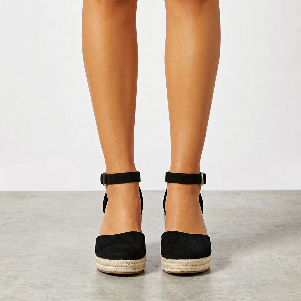 sandales compensées façon espadrilles - Variation 3