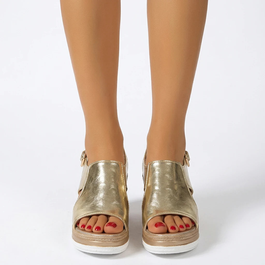 sandale compensée bout ouvert - Variation 3