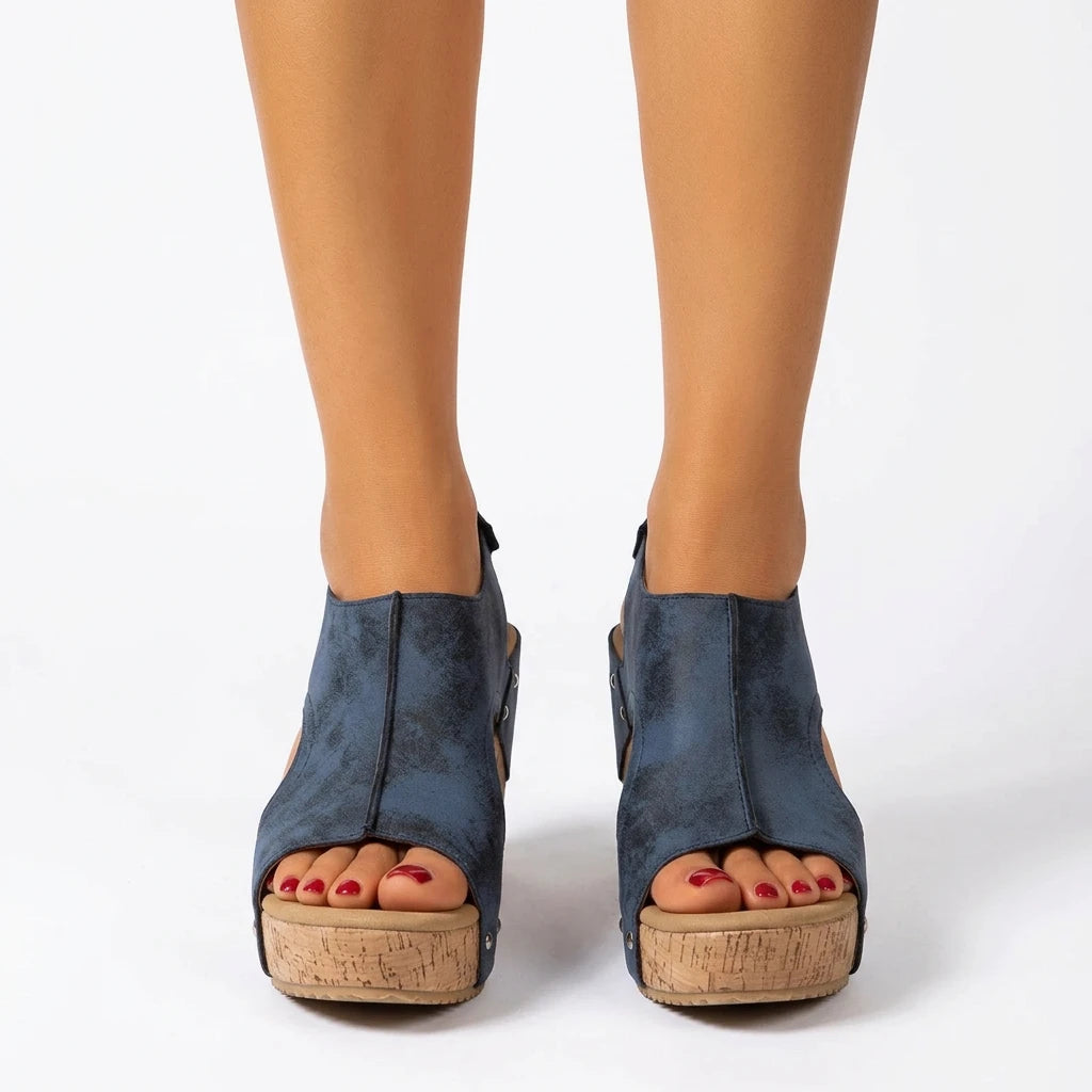 sandale compensée marine - Variation 3