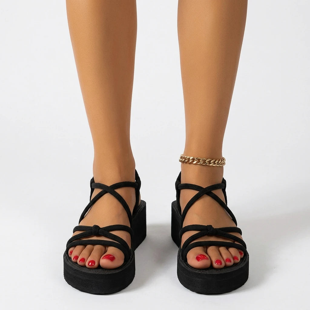 sandales compensées cordes - Variation 3