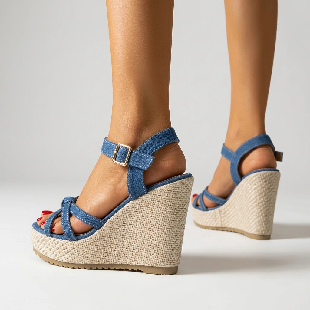 sandales compensées tropéziennes - Variation 4