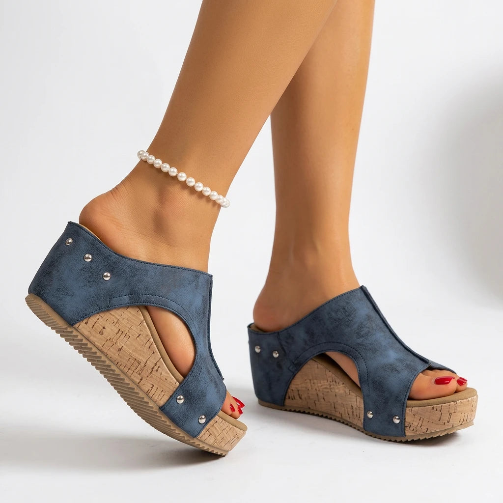 sandales petit talon compensé - Variation 4