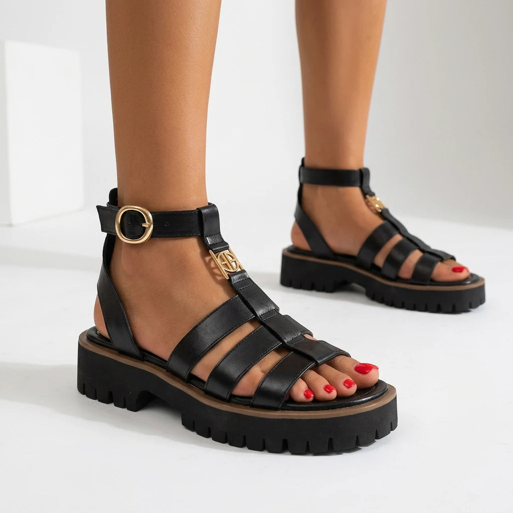 sandales compensées brides - Variation 4