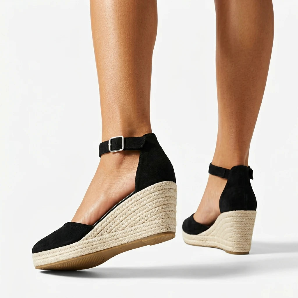 sandales compensées façon espadrilles - Variation 4