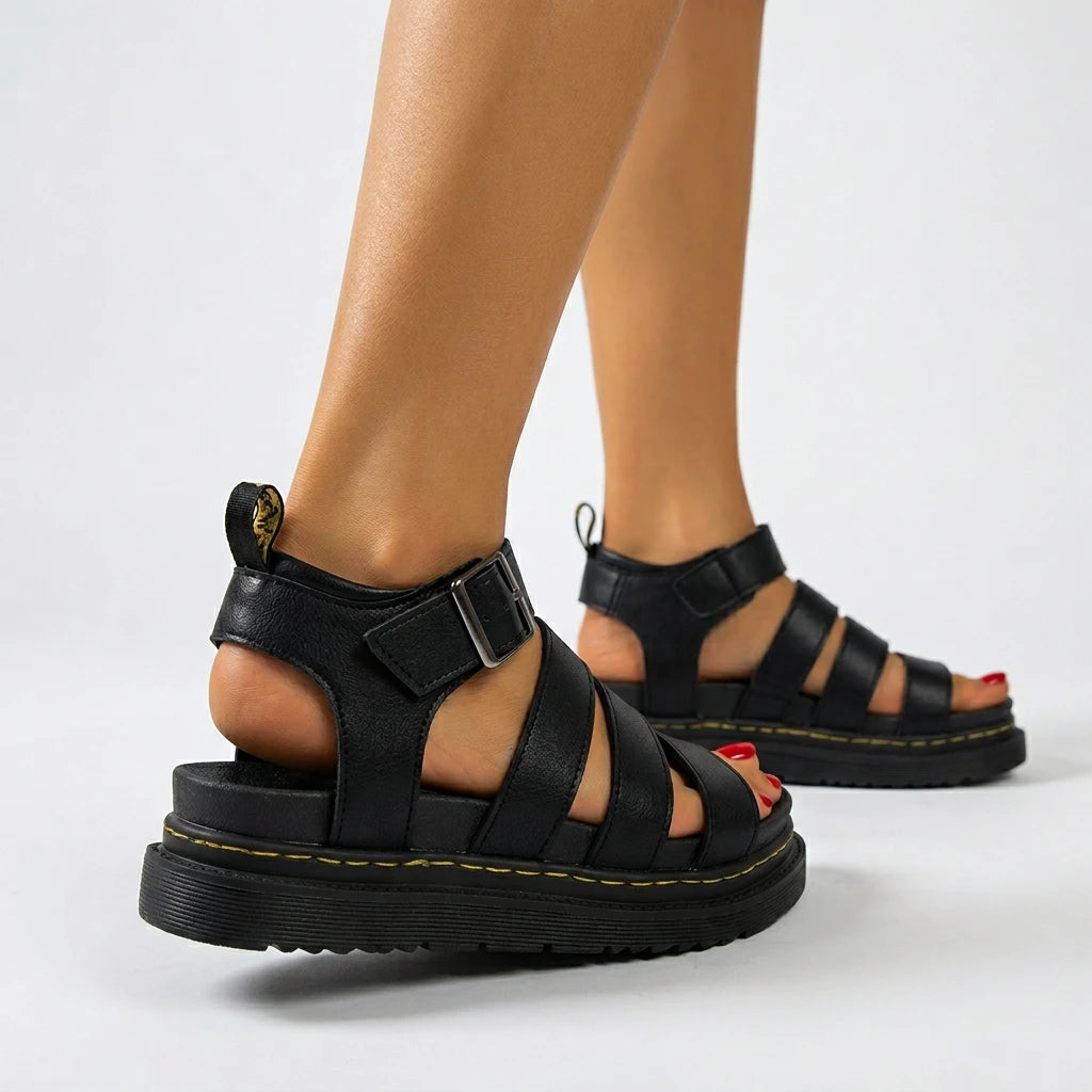 sandale compensée tressée - Variation 4