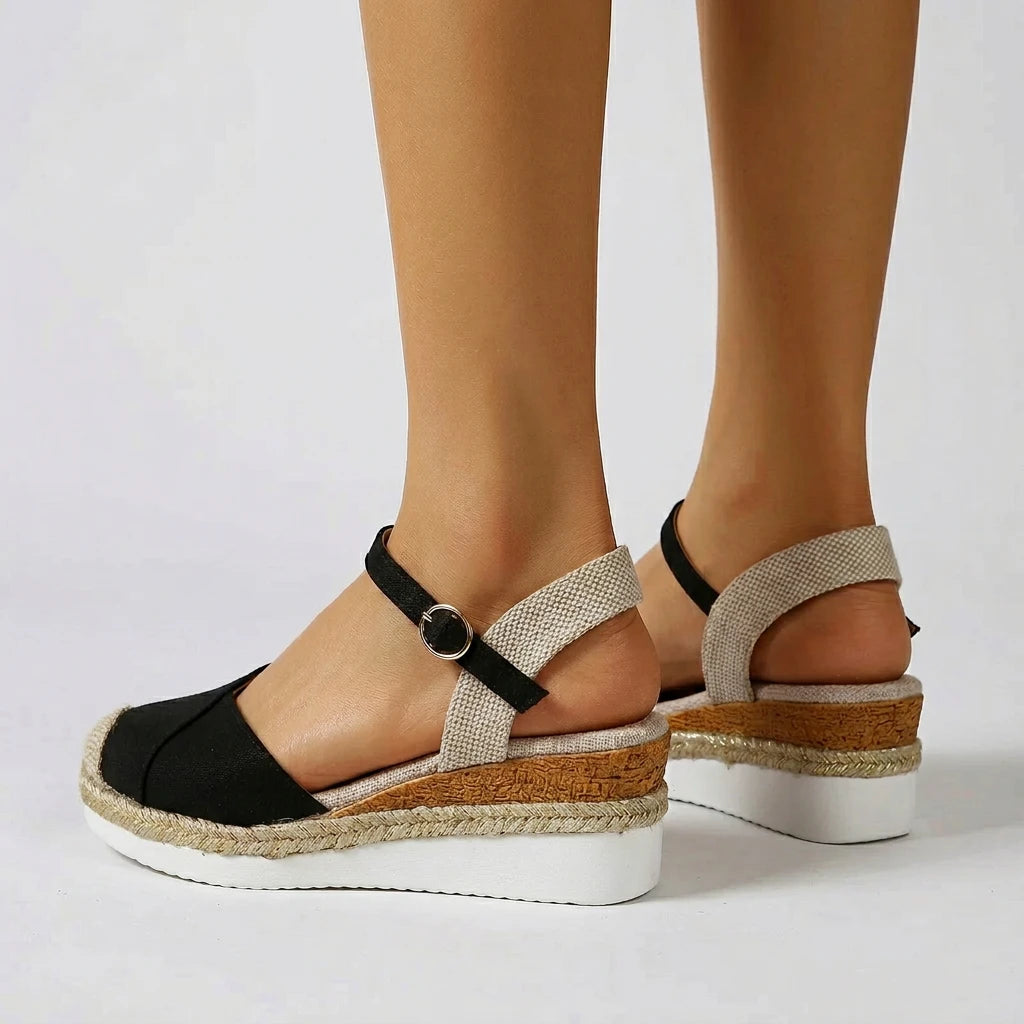 sandale espadrille compensée femme - Variation 4