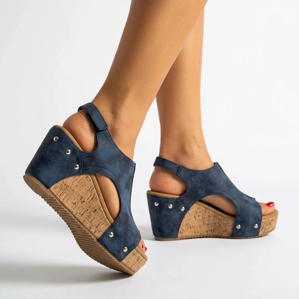 sandale compensée marine - Variation 4