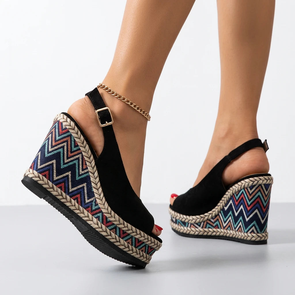 sandale compensée espadrille - Variation 4