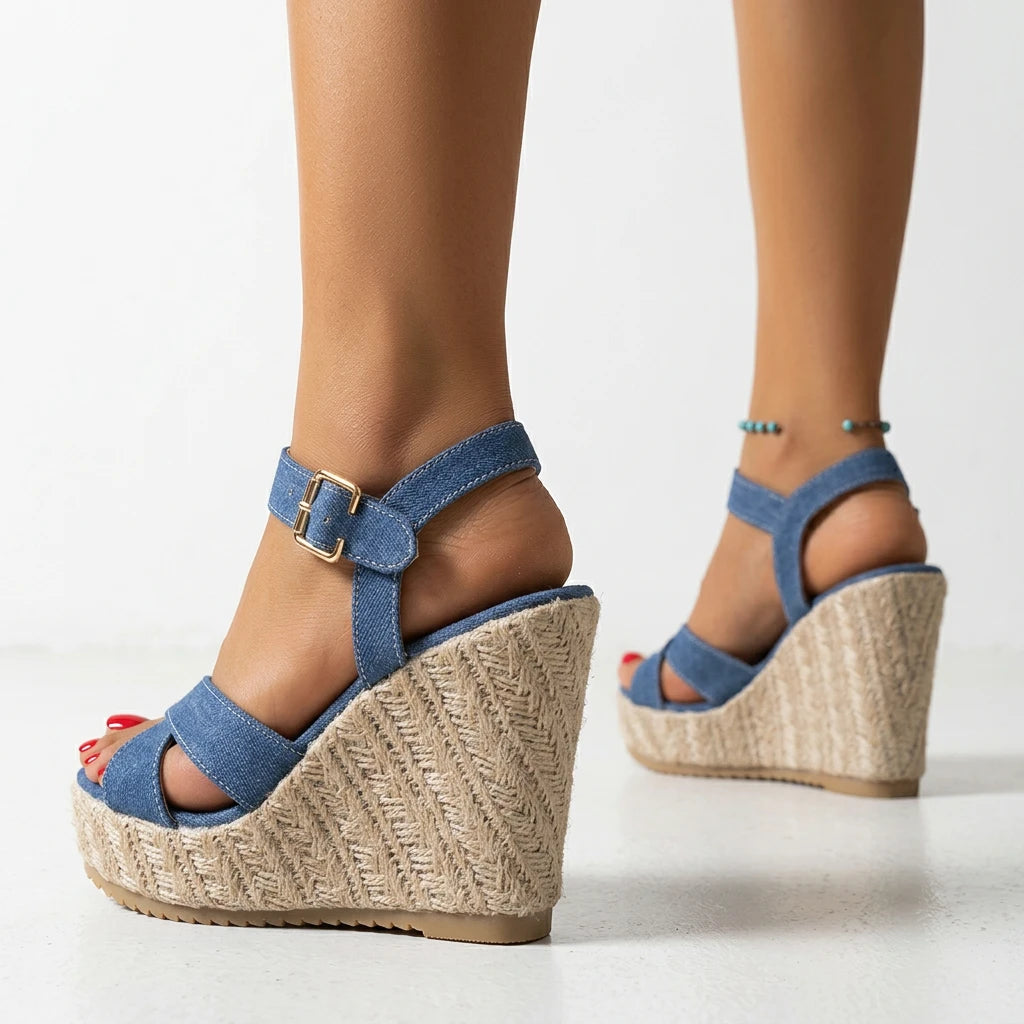 sandale compensée liège - Variation 4