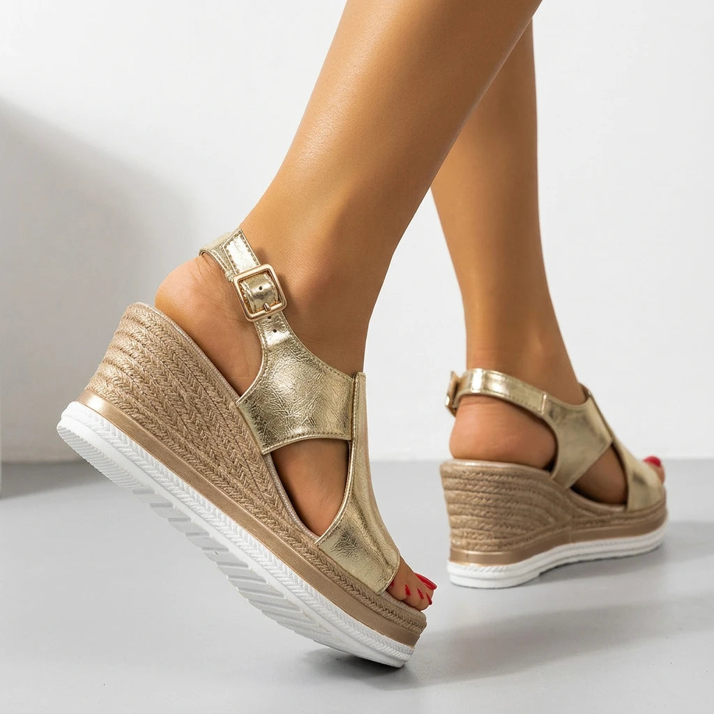 sandale compensée bout ouvert - Variation 4